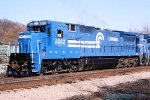 CR, Conrail 6042, C40-8, Brownsville, Pennsylvania. April 18, 1990. 